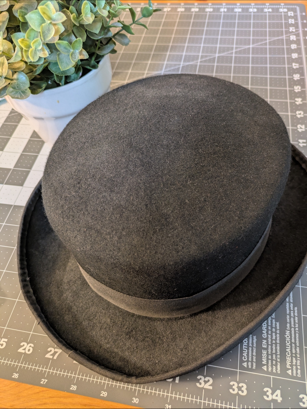 Conner Handmade Black Wool Hat